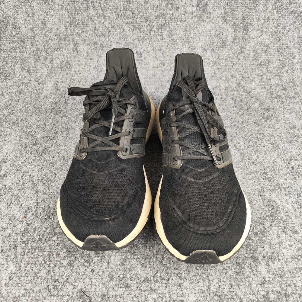 Adidas UltraBoost Shoes Mens Size 9.5 Black Knit Boost Running Sneakers - Picture 3 of 13